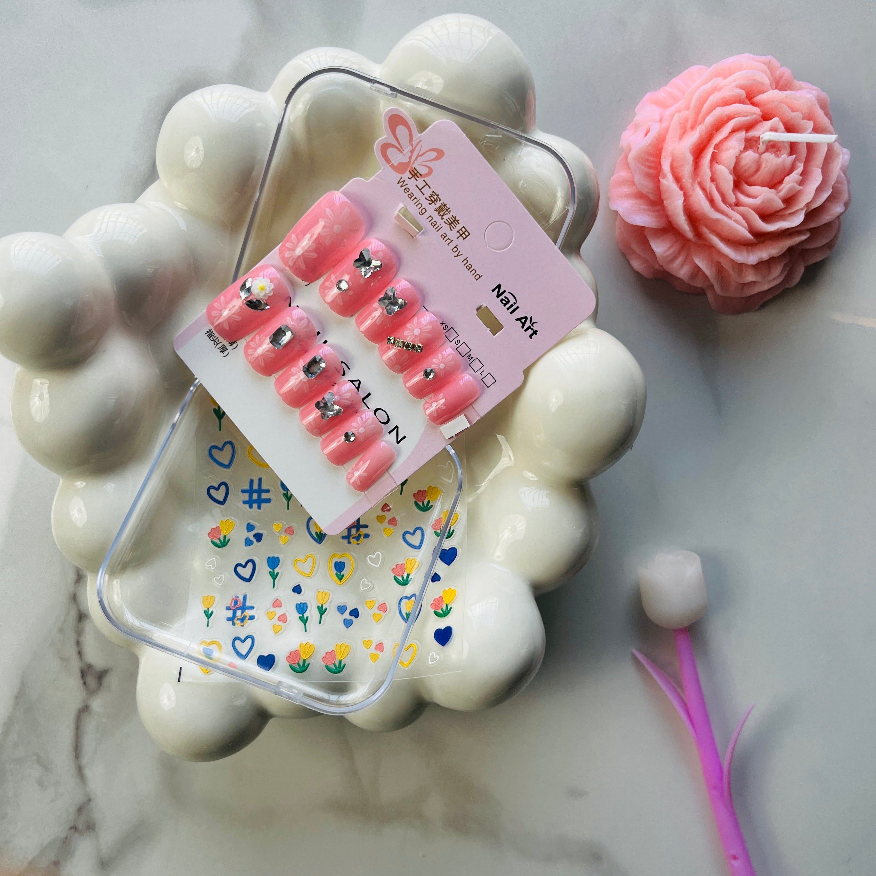 Handmade Press On Nail Art Set