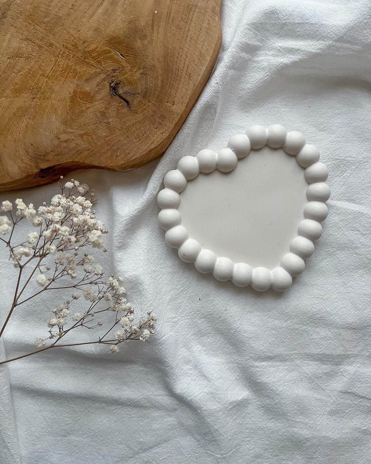 Mini Heart Shape Ceramic Plate