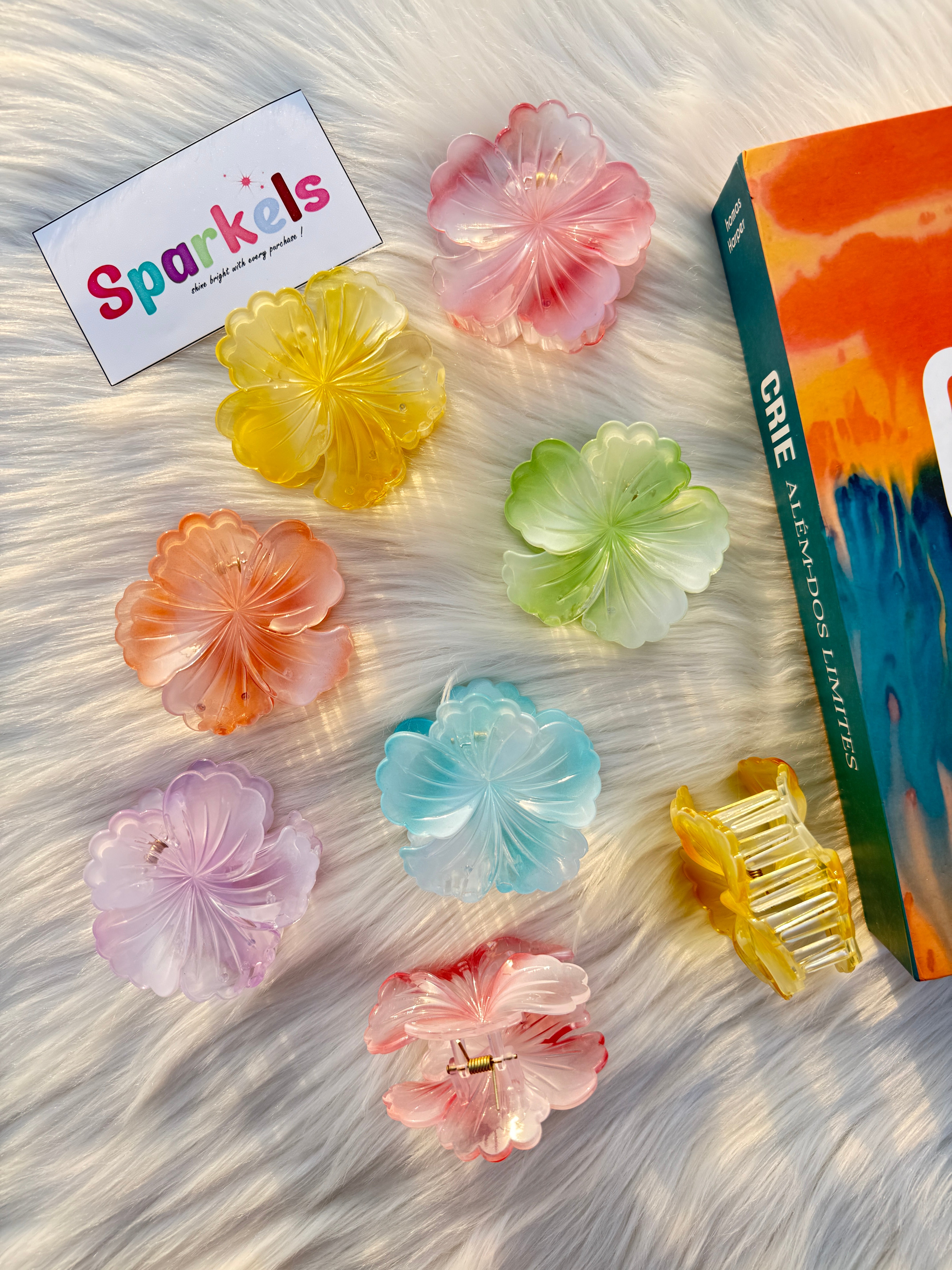 Pack of 6 Pastel Blossom Claw Catchers