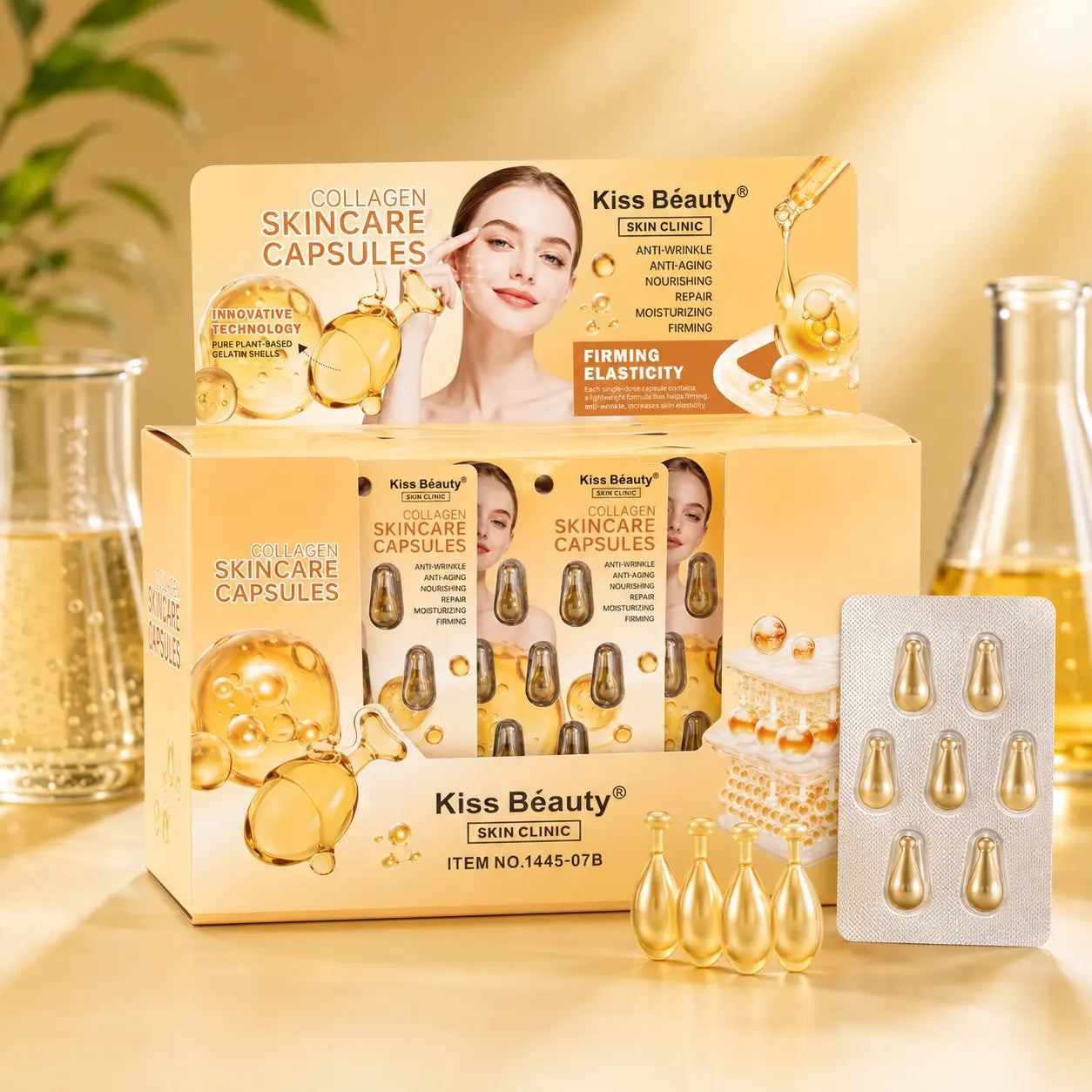 Collagen Skincare Capsules Firming & Moisturizing Facial Serum