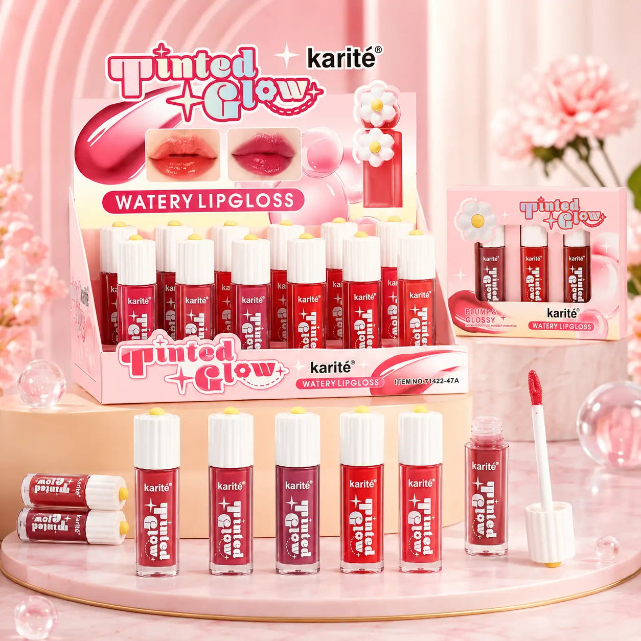 Tinted Glow Watery Lip Gloss 3 Piece Set