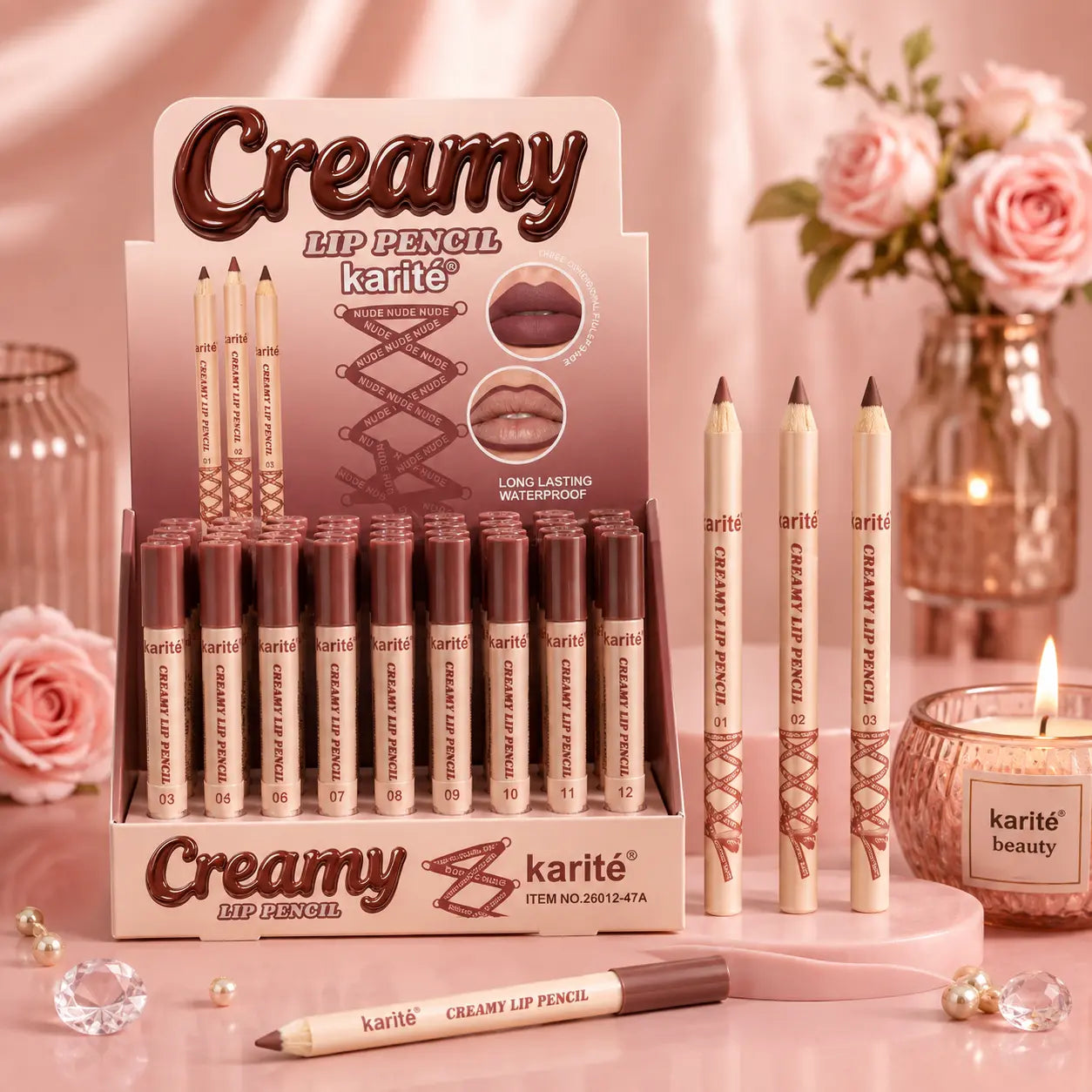 Creamy Lip Pencil Long Lasting Nude Lip Liner