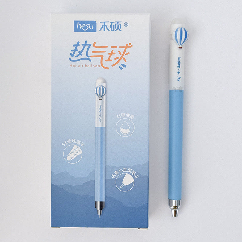 Kawaii Hot Air Balloon Gel Pens Pastel 0.5mm Smooth Ink Retractable Cute Stationery