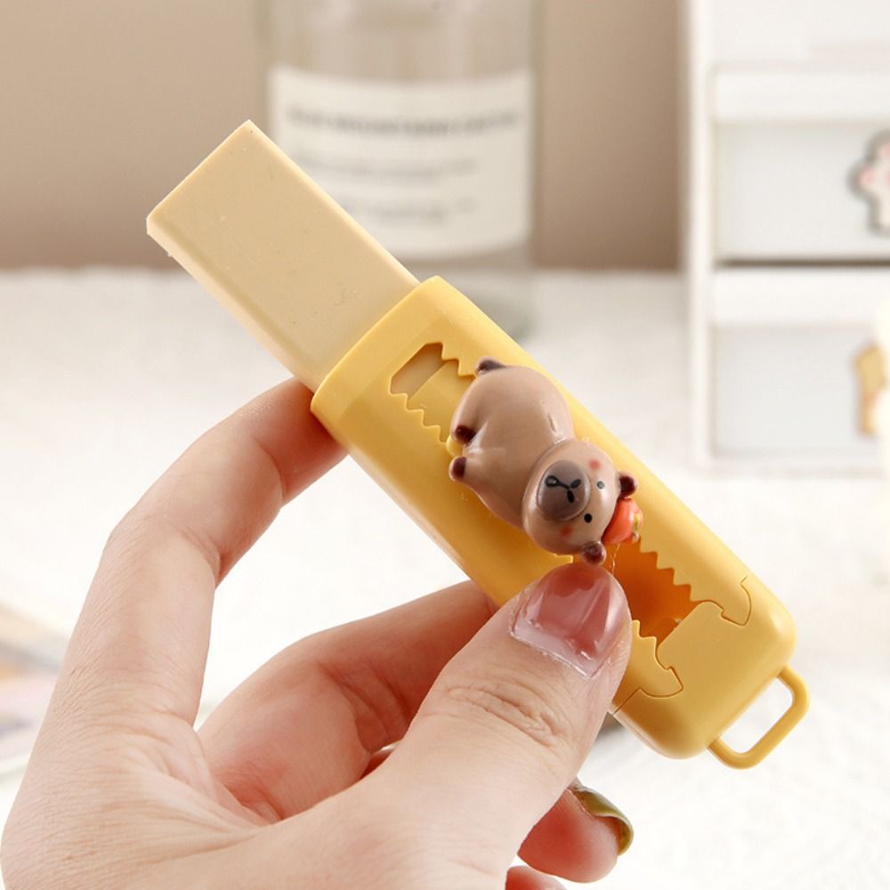 Kawaii Capybara Push-Pull Eraser Cute & Creative Portable Traceless Rubber