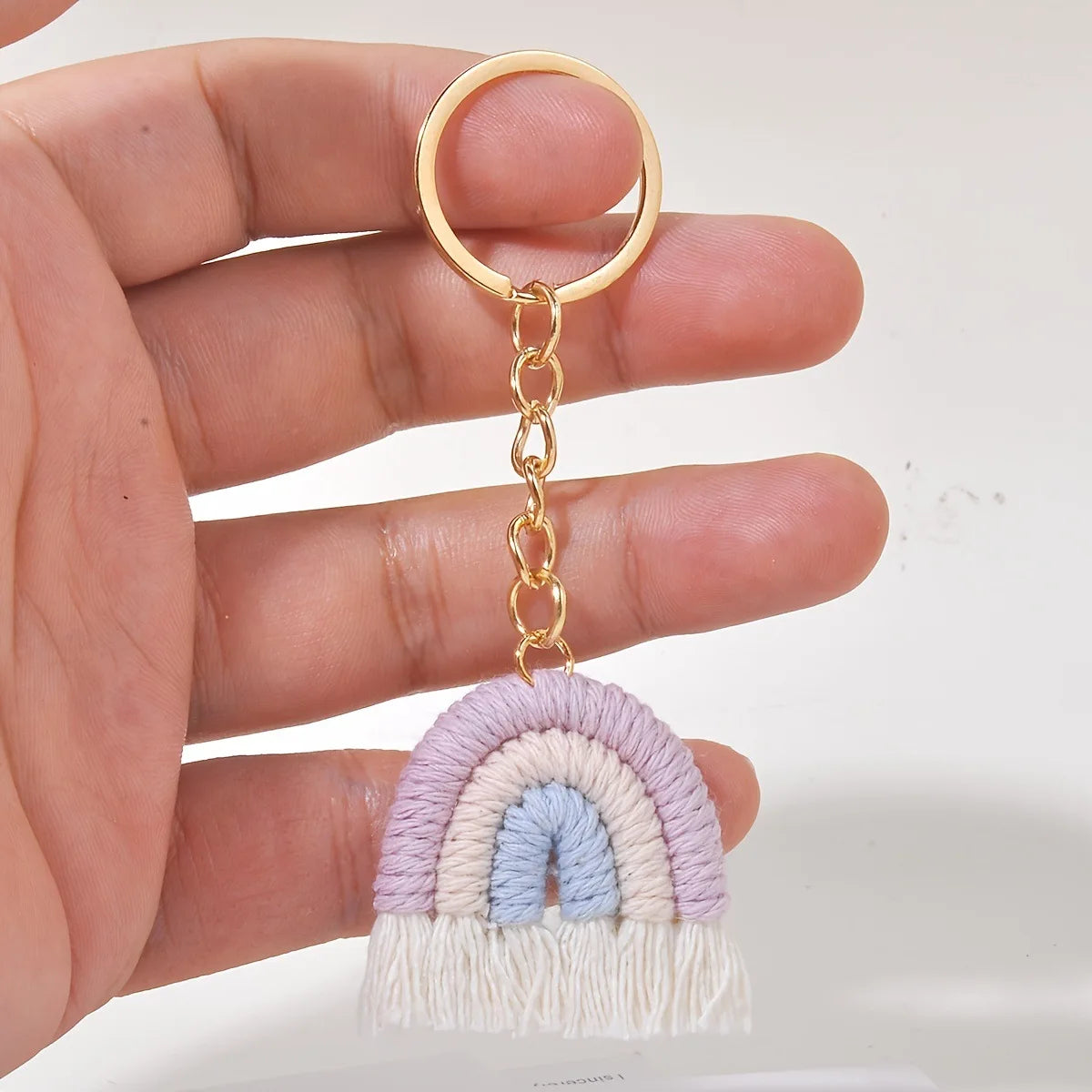 Handmade Kawaii Rainbow Keychain