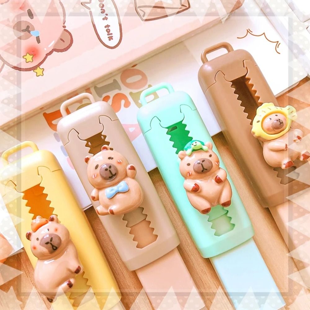 Kawaii Capybara Push-Pull Eraser Cute & Creative Portable Traceless Rubber