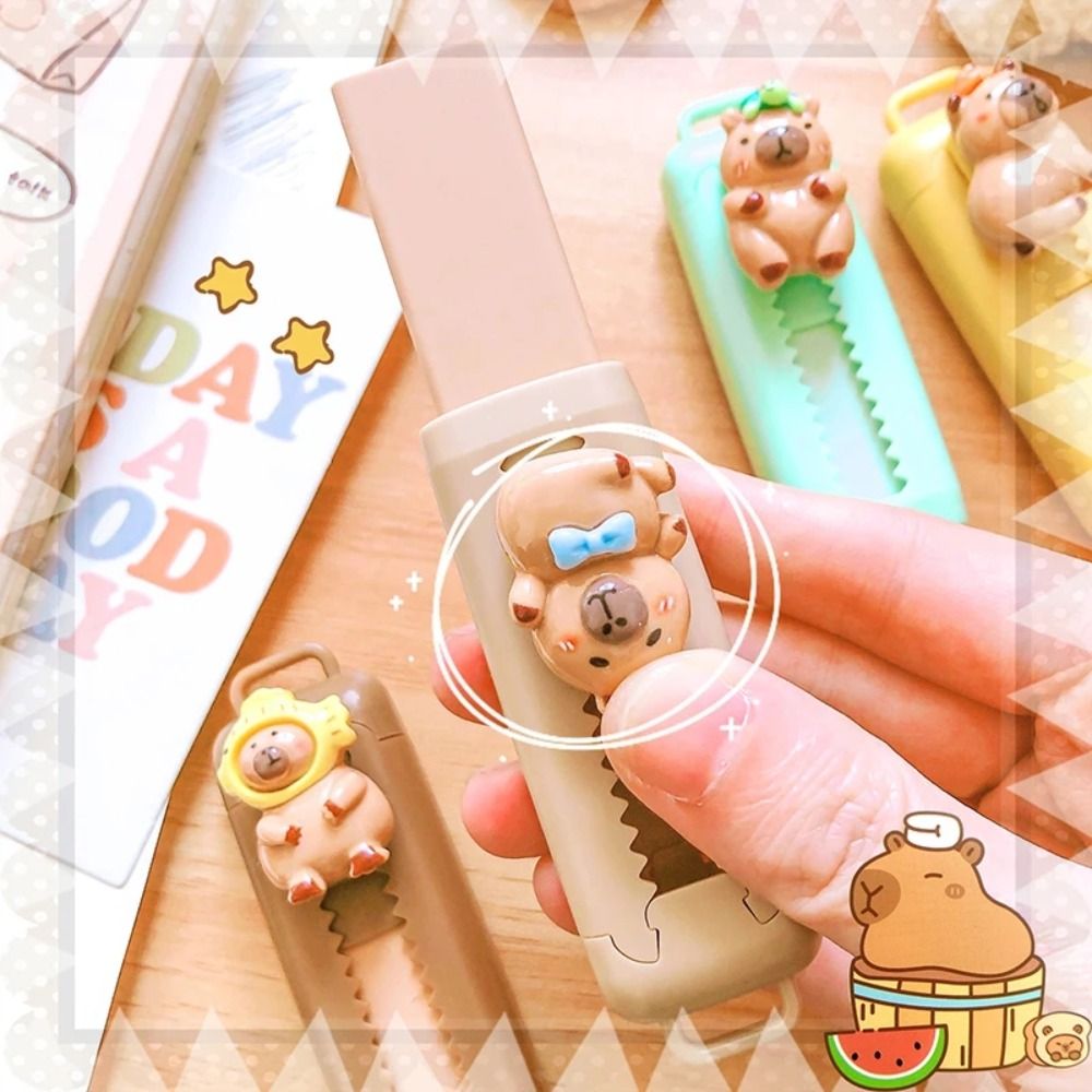 Kawaii Capybara Push-Pull Eraser Cute & Creative Portable Traceless Rubber