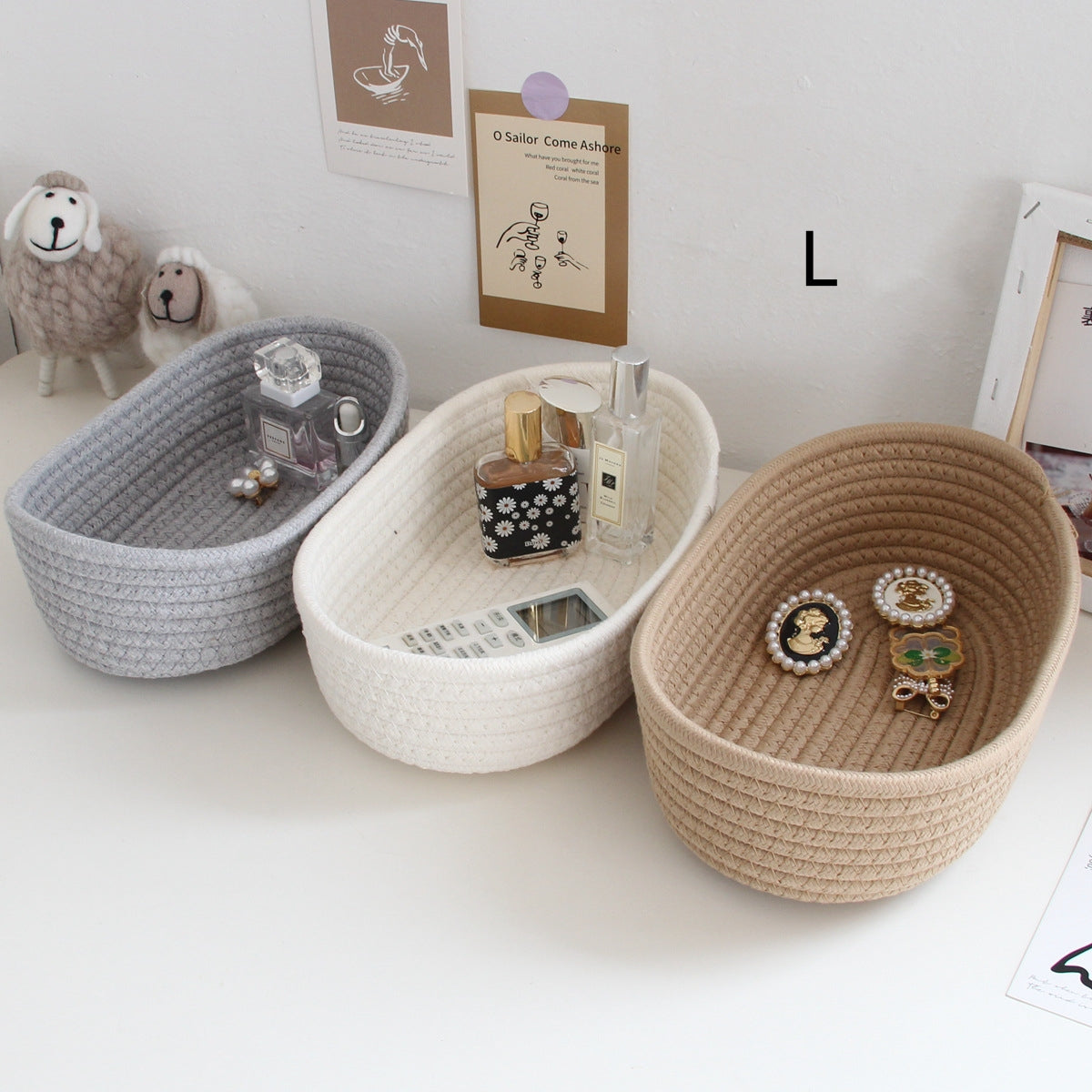 Multifunctional Rope Style Storage Basket