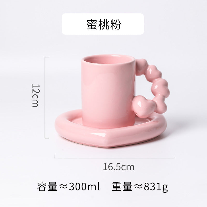 320ML Creative Ceramic Mug Love Coffee Mug