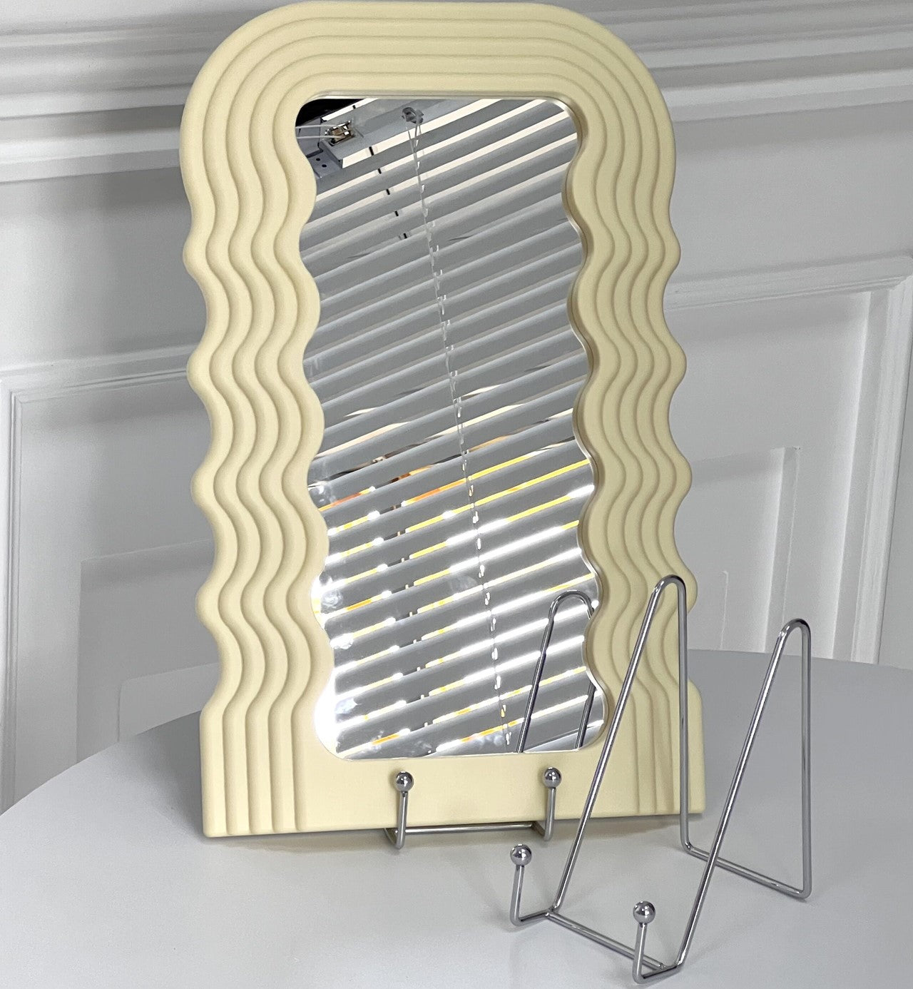 Wave Wall Hanging & Desktop Cosmetic Mirror