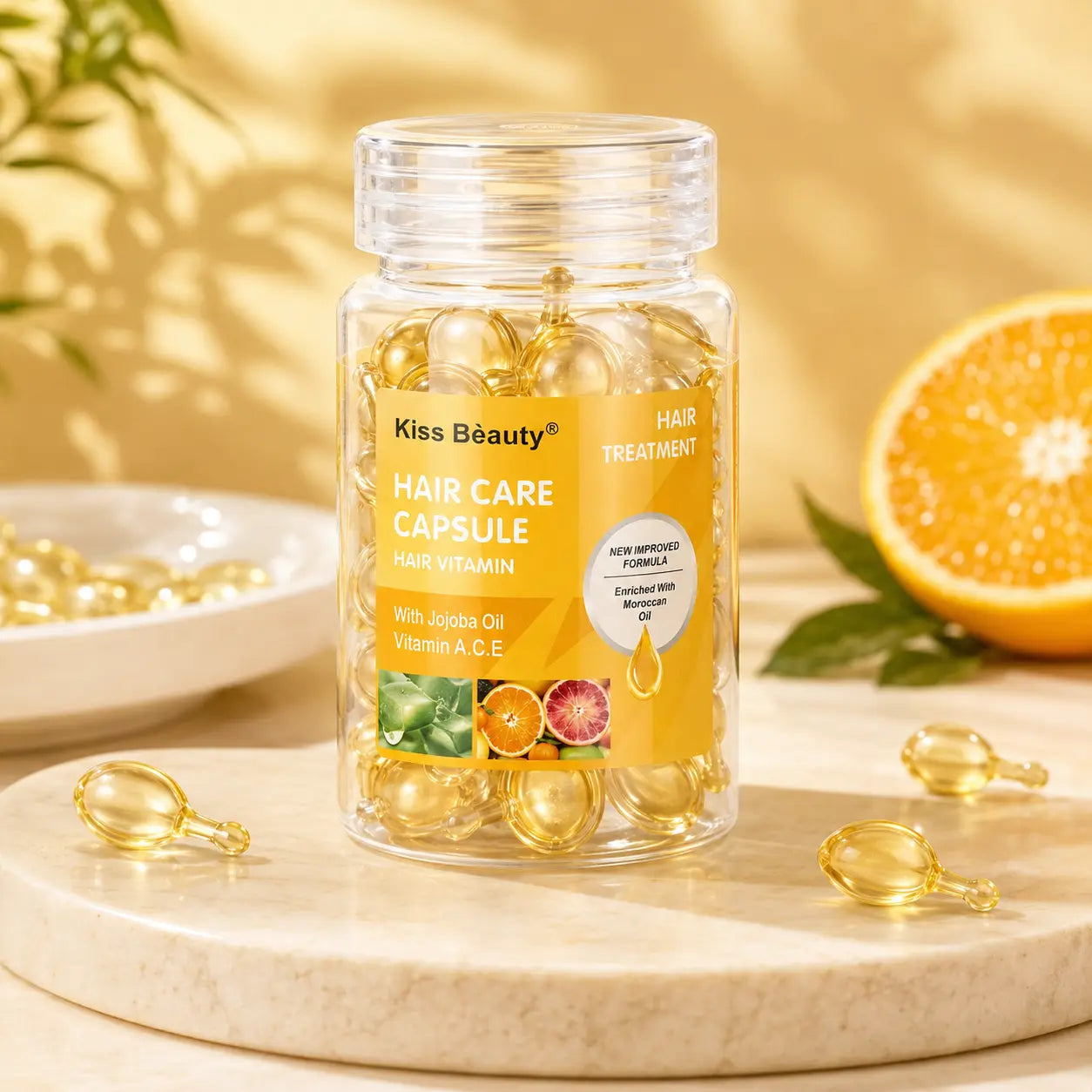 Daily Care Hair Vitamin Capsules with Jojoba Oil