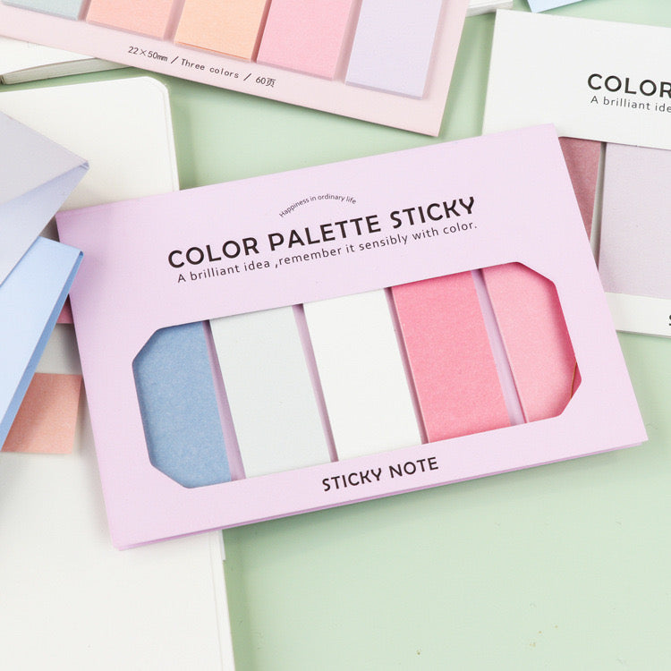 100 Piece Gradient Sticky Notes with Cover Colorful Memo Notepad for Office, School & Journaling