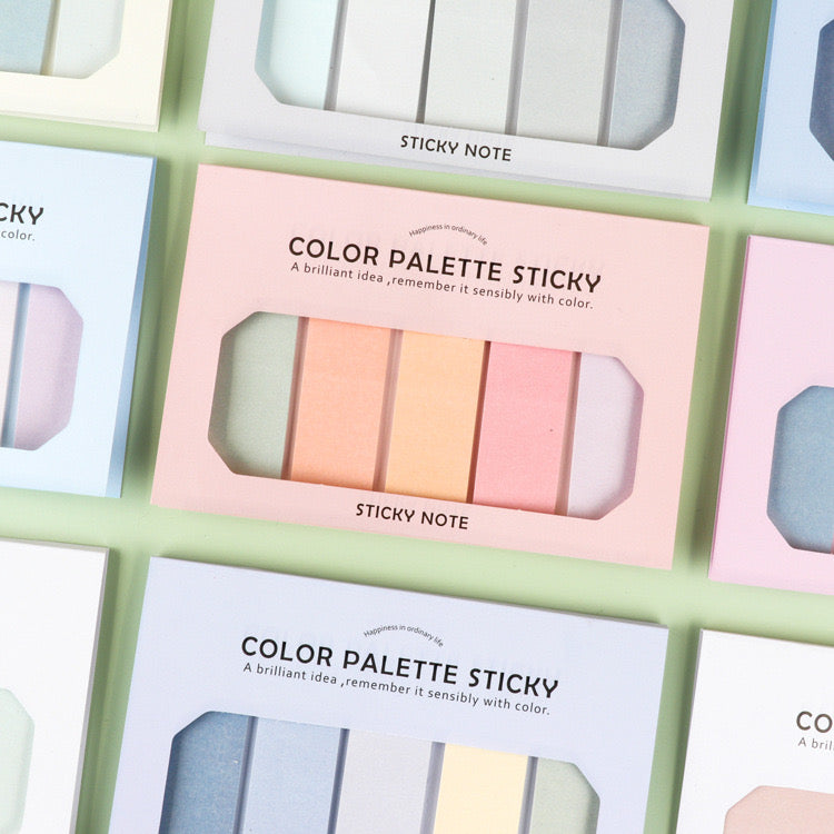 100 Piece Gradient Sticky Notes with Cover Colorful Memo Notepad for Office, School & Journaling