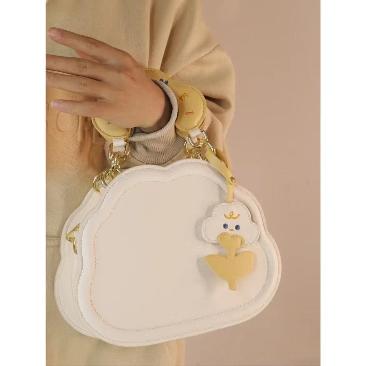 Cute Cartoon Tote Bag for Kids Outdoor Portable Crossbody Handbag