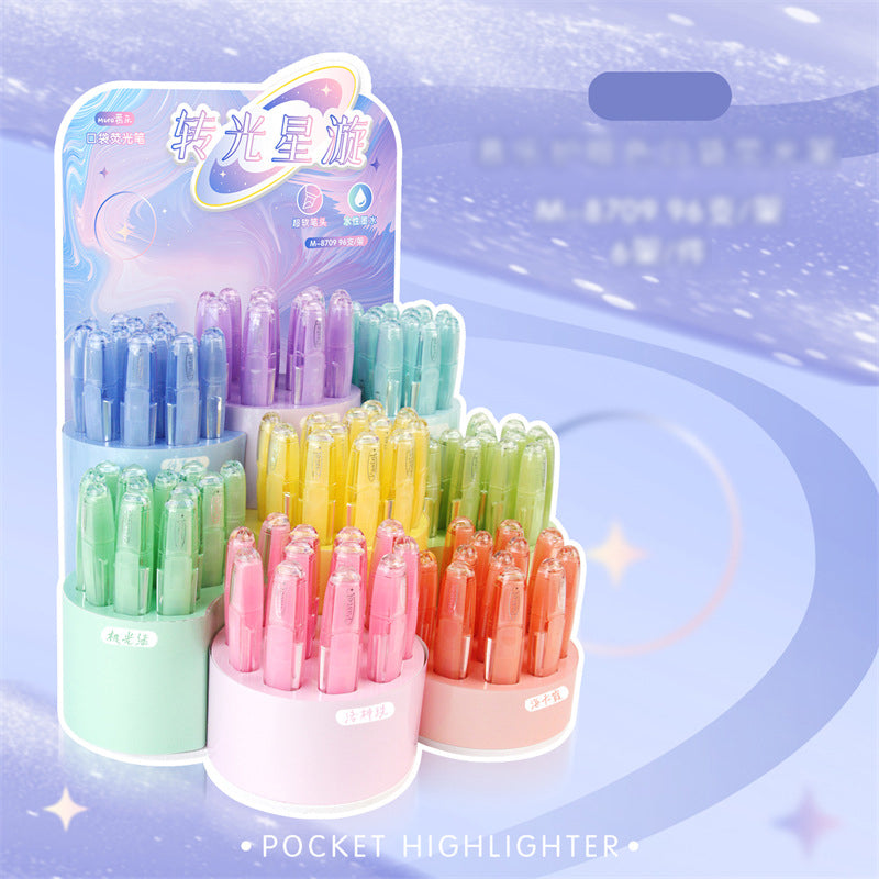 Galaxy Glow Twist Gel Pen  Pastel Color Smooth Writing Pen