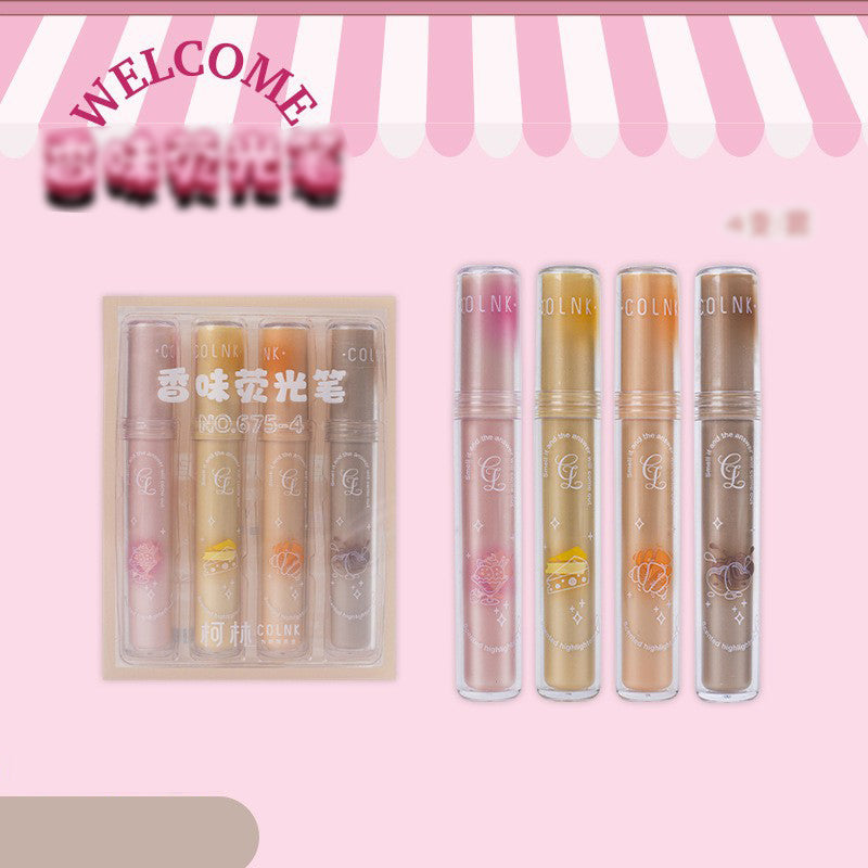 Scented Glitter Gel Pen Dessert & Fruit Aroma Shimmer Pen Set