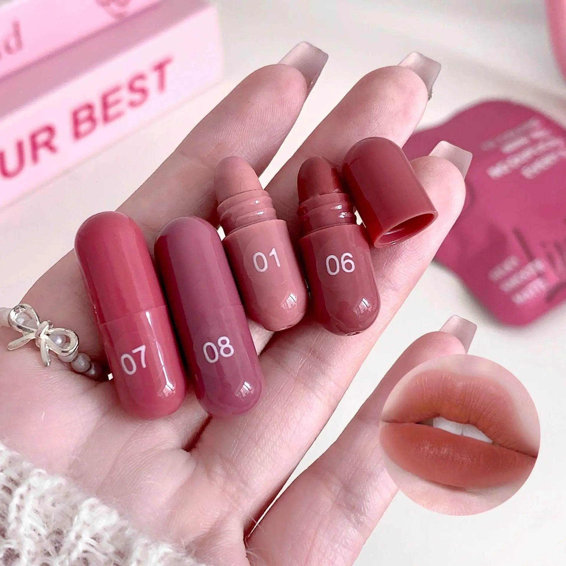 Capsule Mini Matte Lipstick Set Sparkels  Sparkels