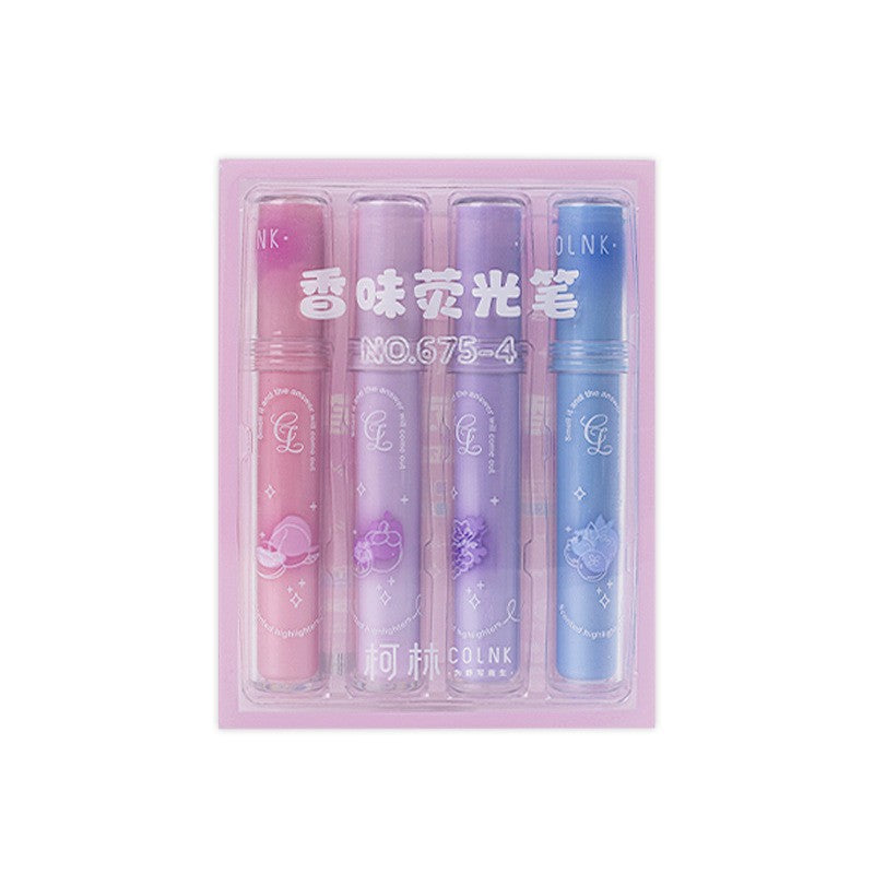 Scented Glitter Gel Pen Dessert & Fruit Aroma Shimmer Pen Set