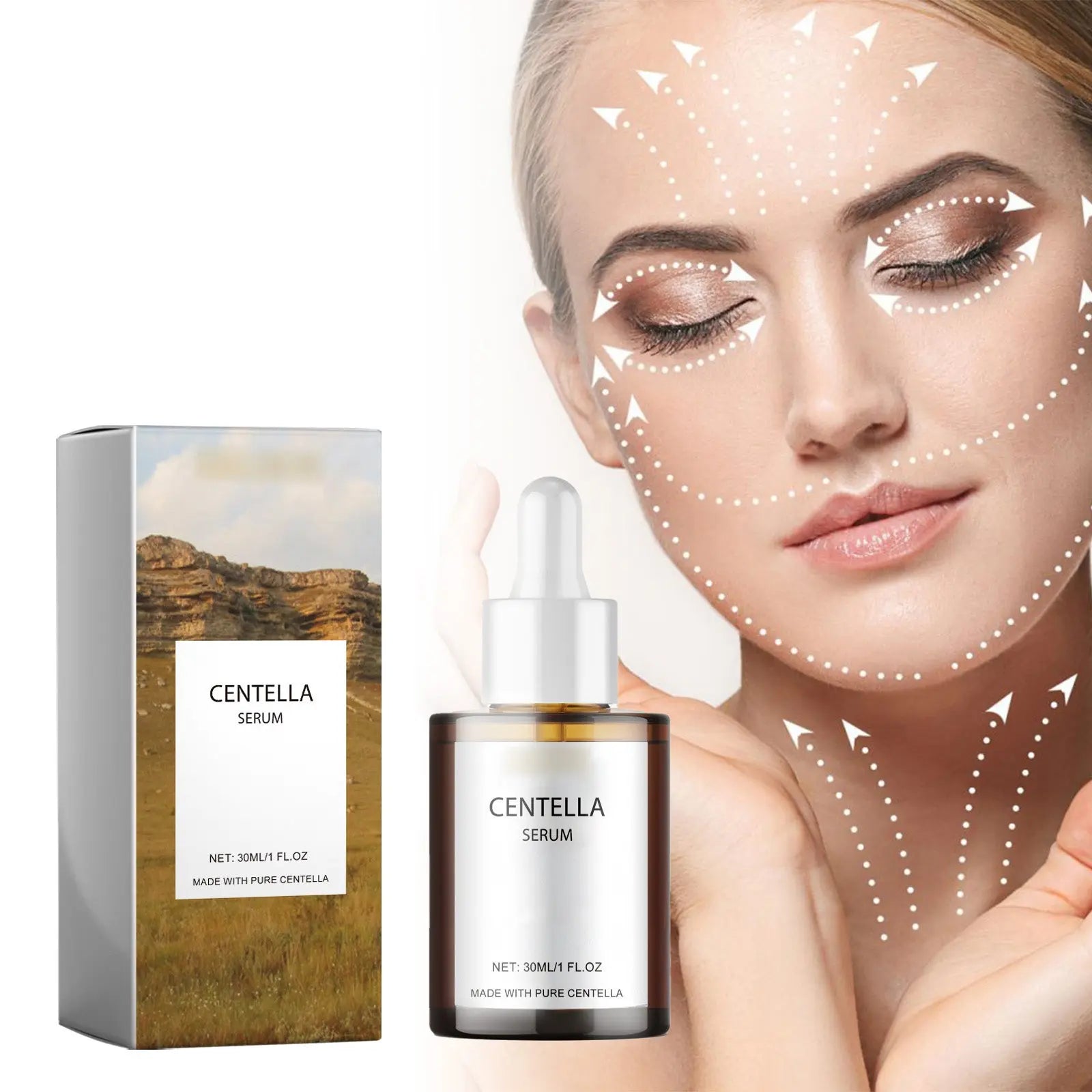 Centella Soothing & Repair Face Serum Hydrating, Calming & Skin Barrier Strengthening (30ml) Sparkels  Sparkels