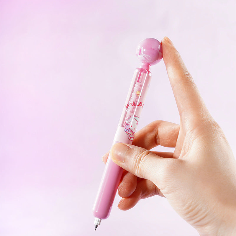 Kawaii Pastel Shake Gel Pen Cute Bubble Top Black Ink Writing Pen