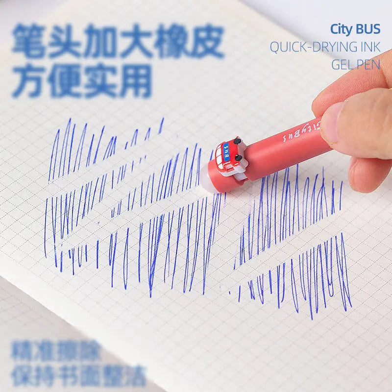 Cute Shake Head Character Gel Pen 0.5mm Smooth Black Ink Sparkels  Sparkels