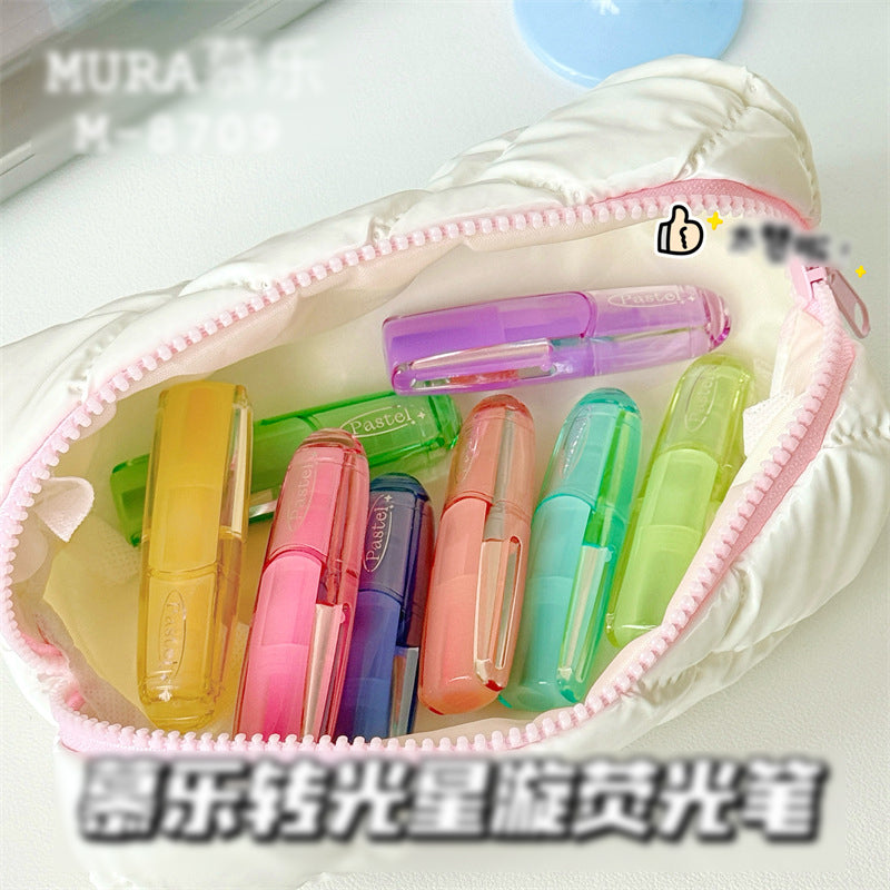 Galaxy Glow Twist Gel Pen  Pastel Color Smooth Writing Pen