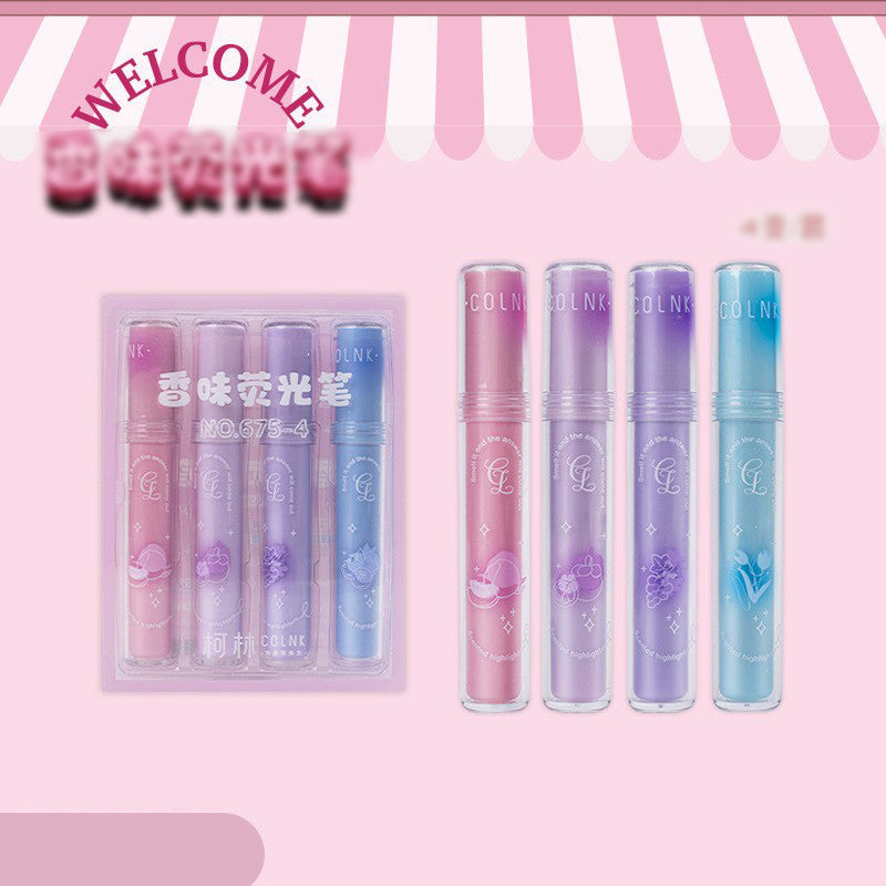 Scented Glitter Gel Pen Dessert & Fruit Aroma Shimmer Pen Set