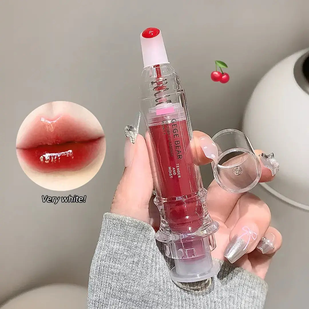 Jelly Plump Lip Oil Gloss Hydrating Tinted Lip Serum with Crystal Applicator Sparkels  Sparkels