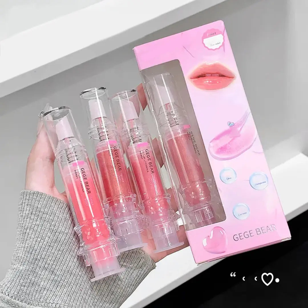 Jelly Plump Lip Oil Gloss Hydrating Tinted Lip Serum with Crystal Applicator Sparkels  Sparkels