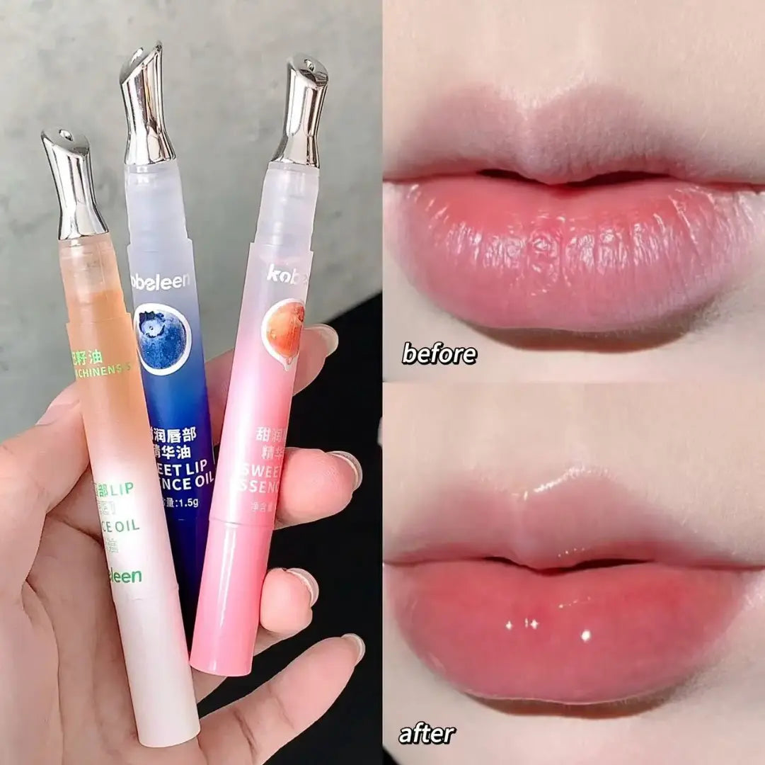 Sweet Essence Hydrating Lip Oil Pen Nourishing Roll On Lip Treatment with Fruit Flavors Sparkels  Sparkels
