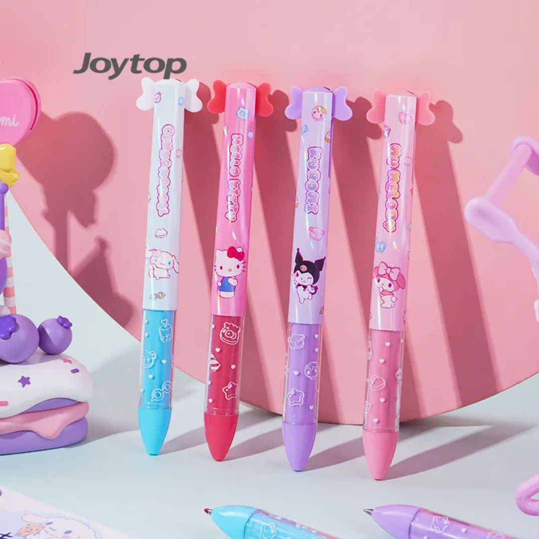 Dual Color Gel Pen 0.7mm Black & Red Ink