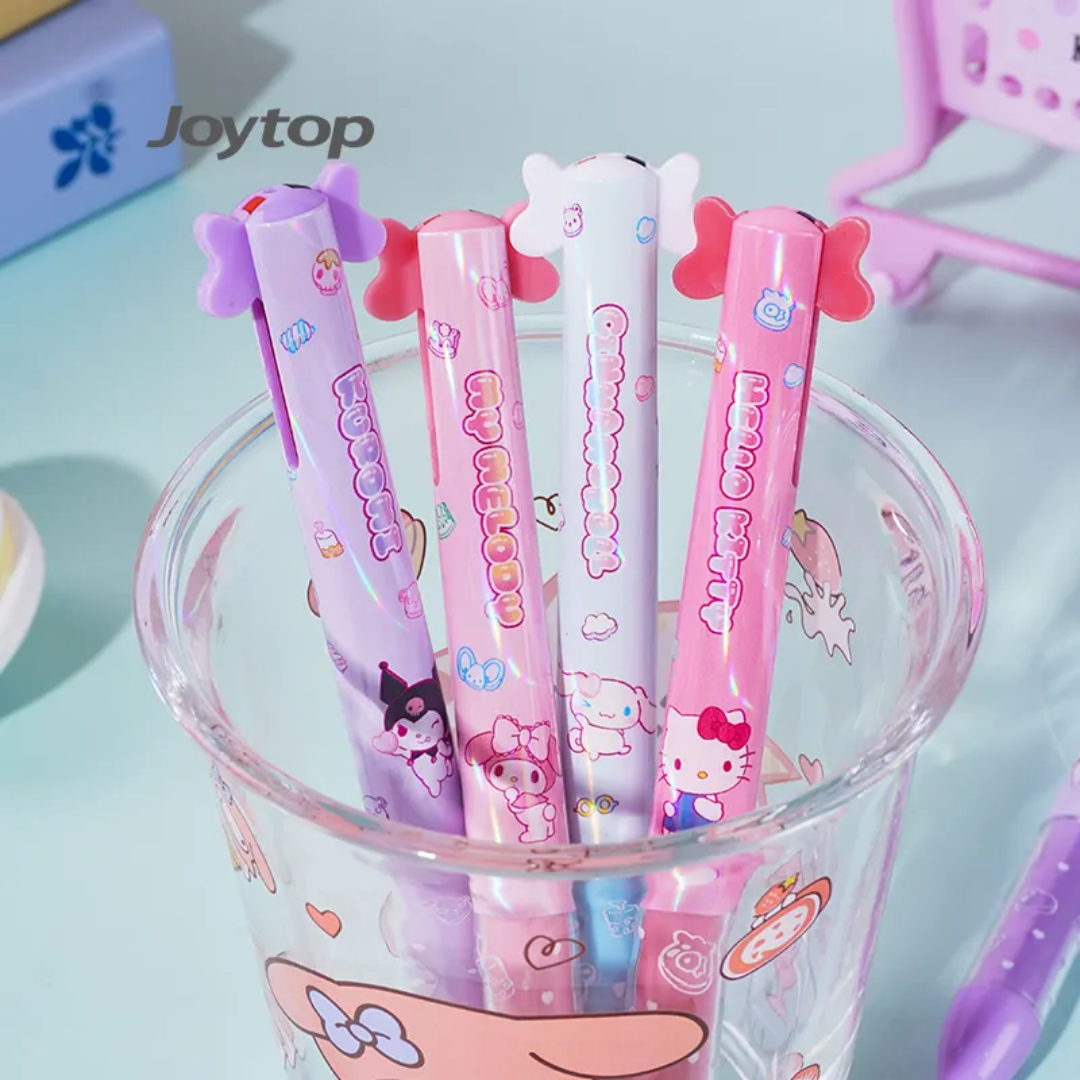 Dual Color Gel Pen 0.7mm Black & Red Ink