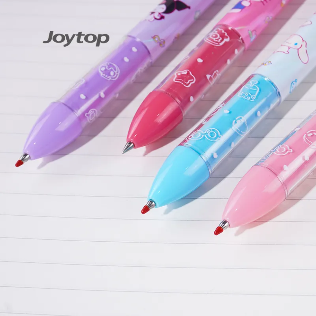 Dual Color Gel Pen 0.7mm Black & Red Ink