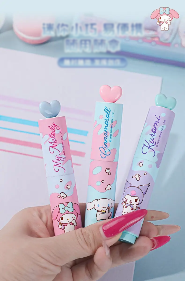 Pack Of 3 Heart Cap Double Color Highlighter Pen