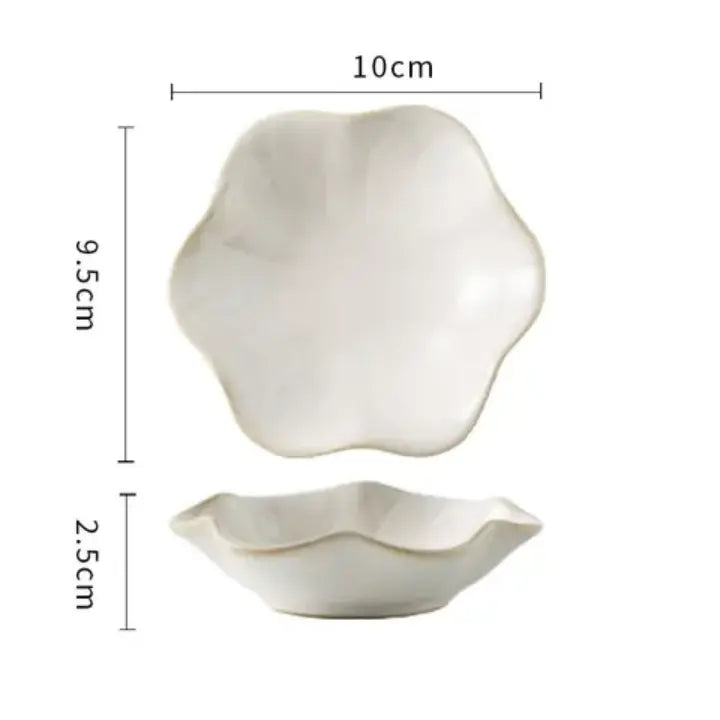 Elegant Ceramic Flower Jewelry Trinket Dish  Ring Holder & Vanity Organizer Bowl Sparkels  Sparkels
