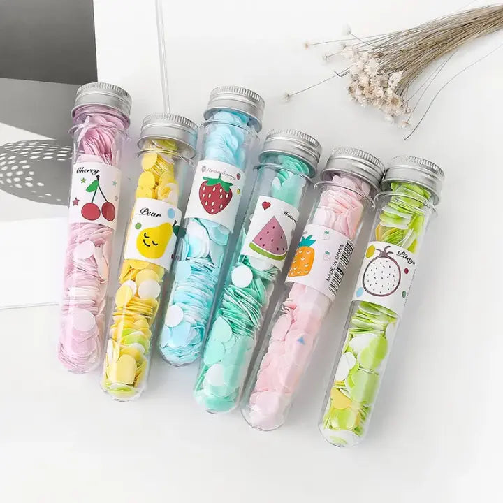 Pack Of 6 Portable Paper Soap Sheets in Bottle Cat Travel Soap Flakes Mini Hand Wash Soap - Sparkels