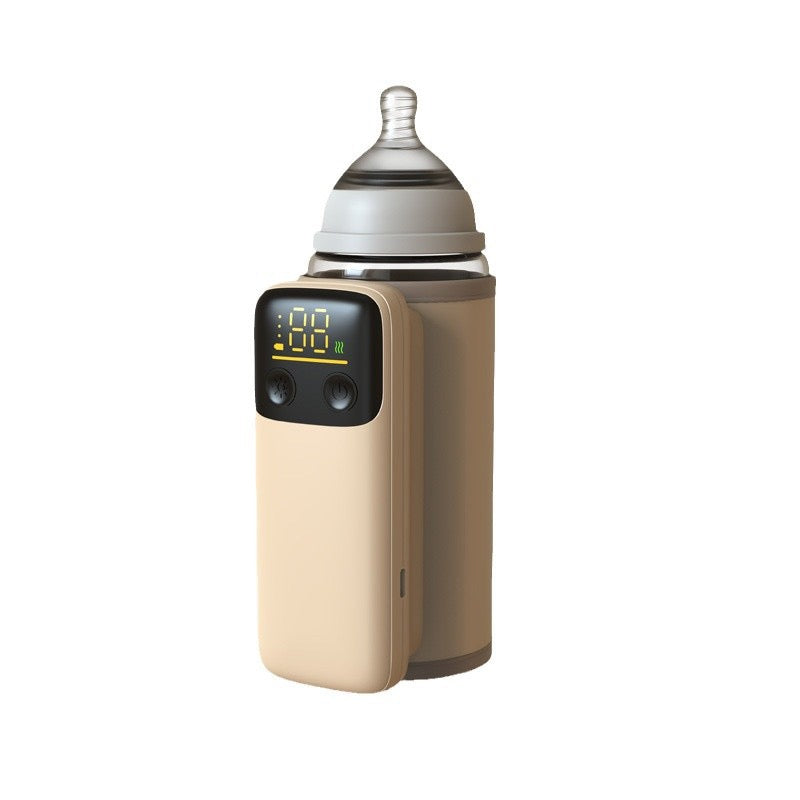 Rechargeable Portable Baby Bottle Warmer Milk & Formula Heater USB Milk Heating Machine for Travel & Home