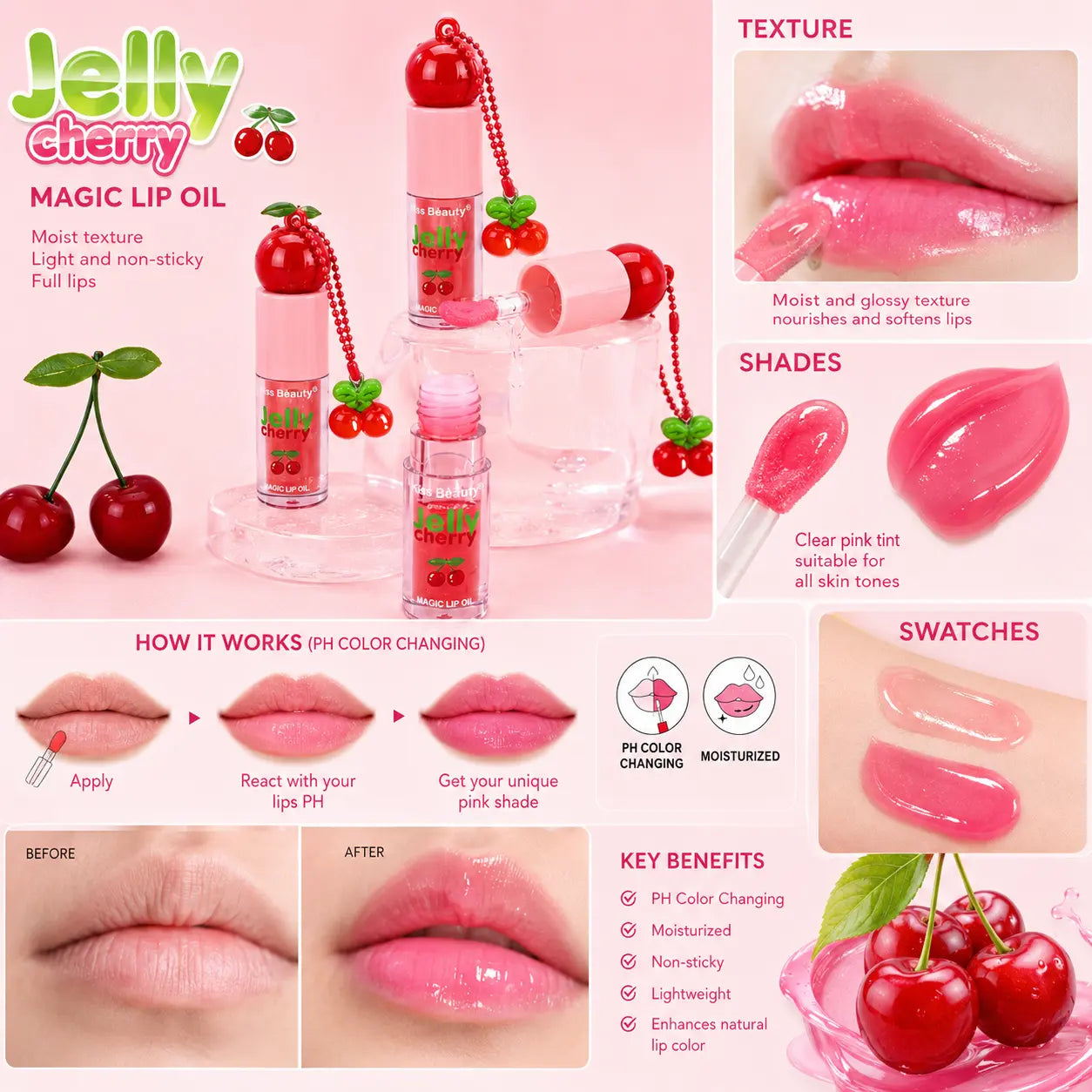 Jelly Cherry Magic Lip Oil