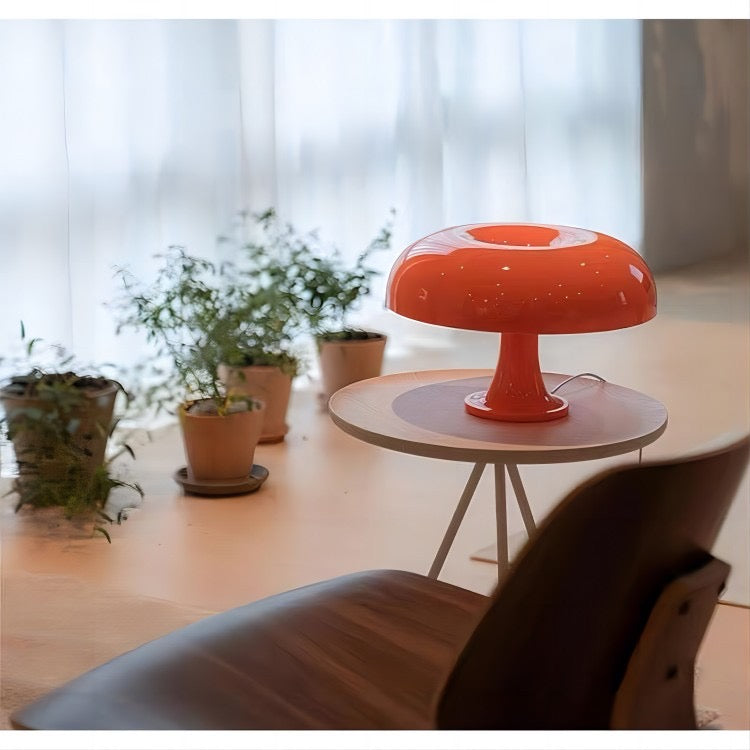 Rechargeable White Mushroom Night Light Adjustable Brightness Kids Lamp Personalized Gift
