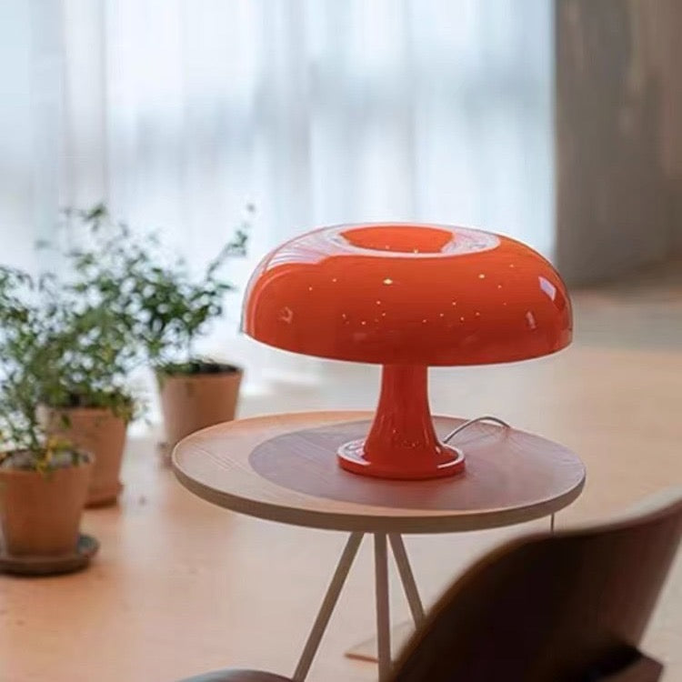 Rechargeable White Mushroom Night Light Adjustable Brightness Kids Lamp Personalized Gift