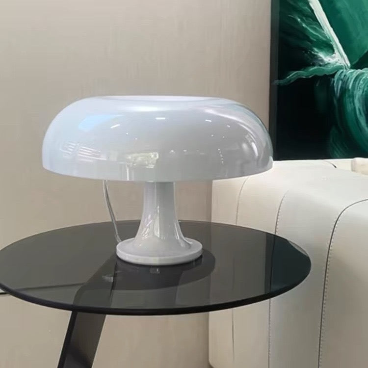 Rechargeable White Mushroom Night Light Adjustable Brightness Kids Lamp Personalized Gift