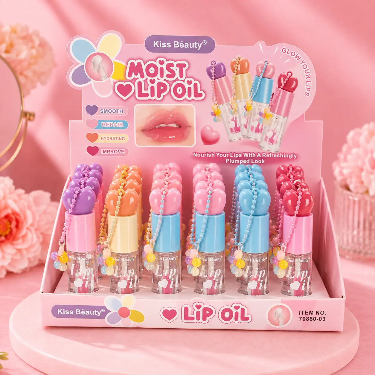 Moist Heart Lip Oil with Charm