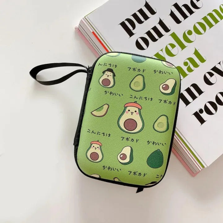 Zipper Coin & Earphone Storage Case Mini Organizer Pouch for Women
