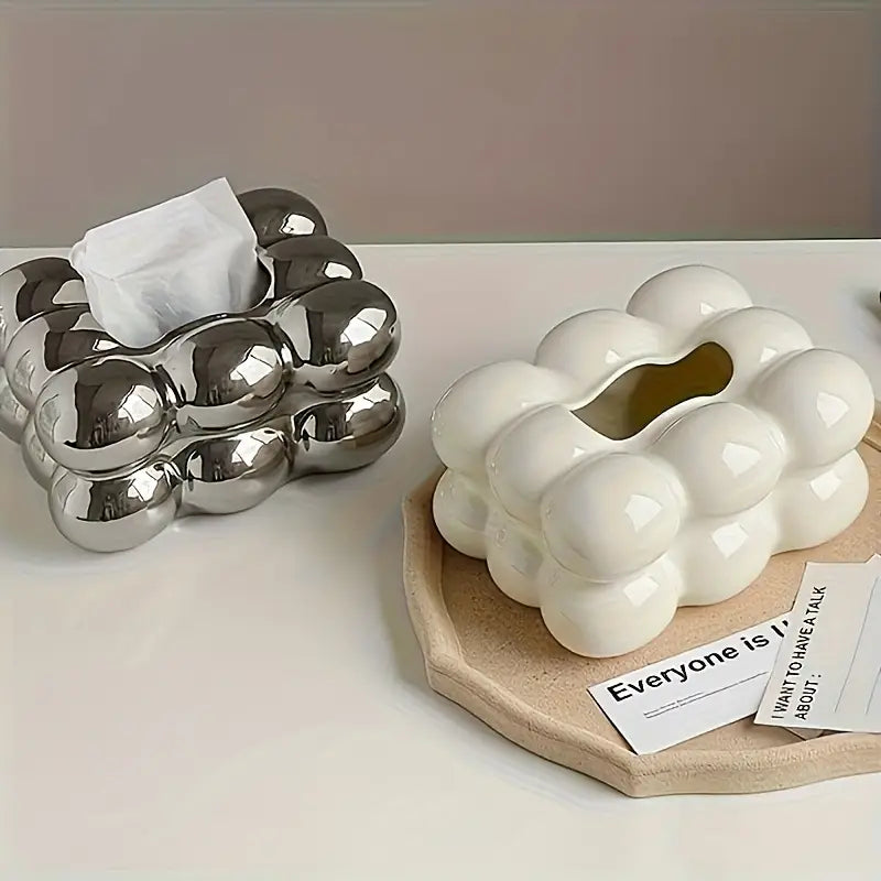 Ceramic Bubble Tissue Box Holder  Modern Home Décor