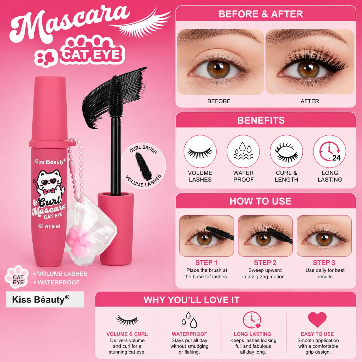Cat Eye Curl Mascara with Charm