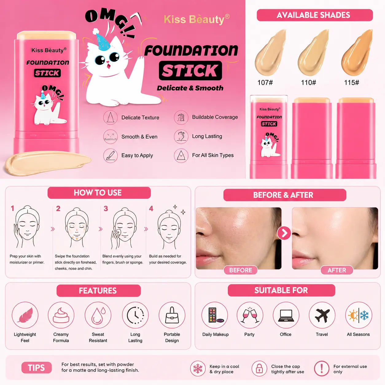 Creamy Foundation Stick