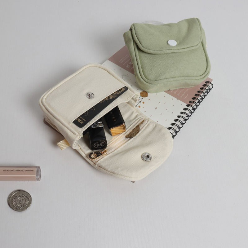 Cotton Mini Clutch Small Makeup & Lipstick Bag Portable Fancy Coin Purse