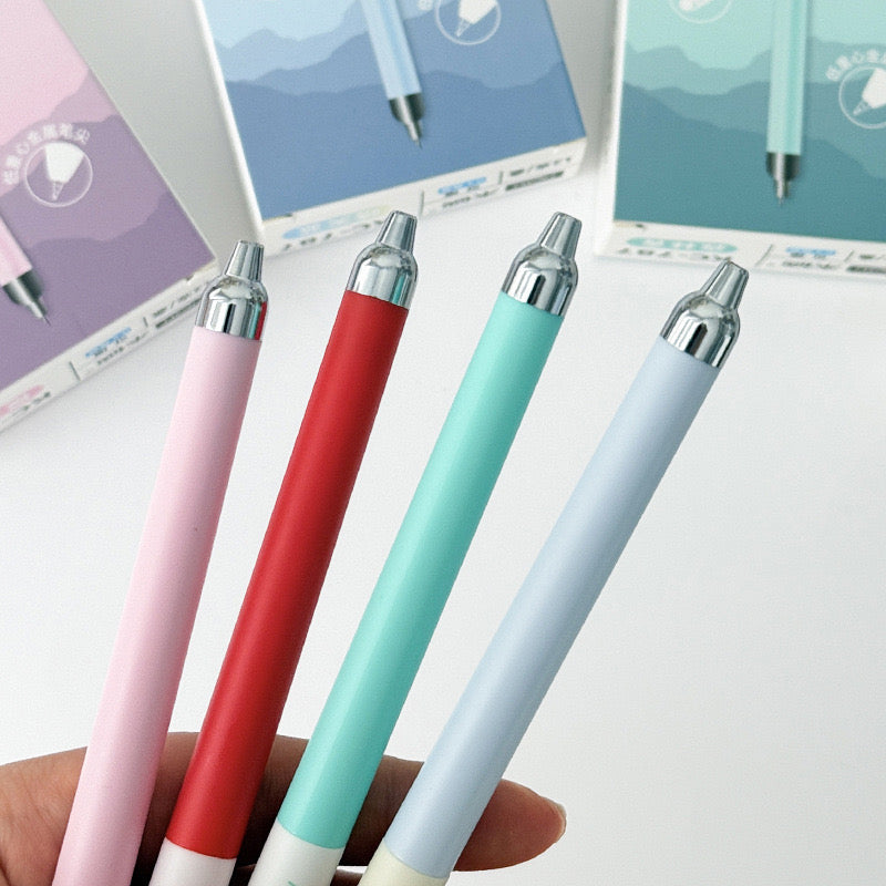 Kawaii Hot Air Balloon Gel Pens Pastel 0.5mm Smooth Ink Retractable Cute Stationery