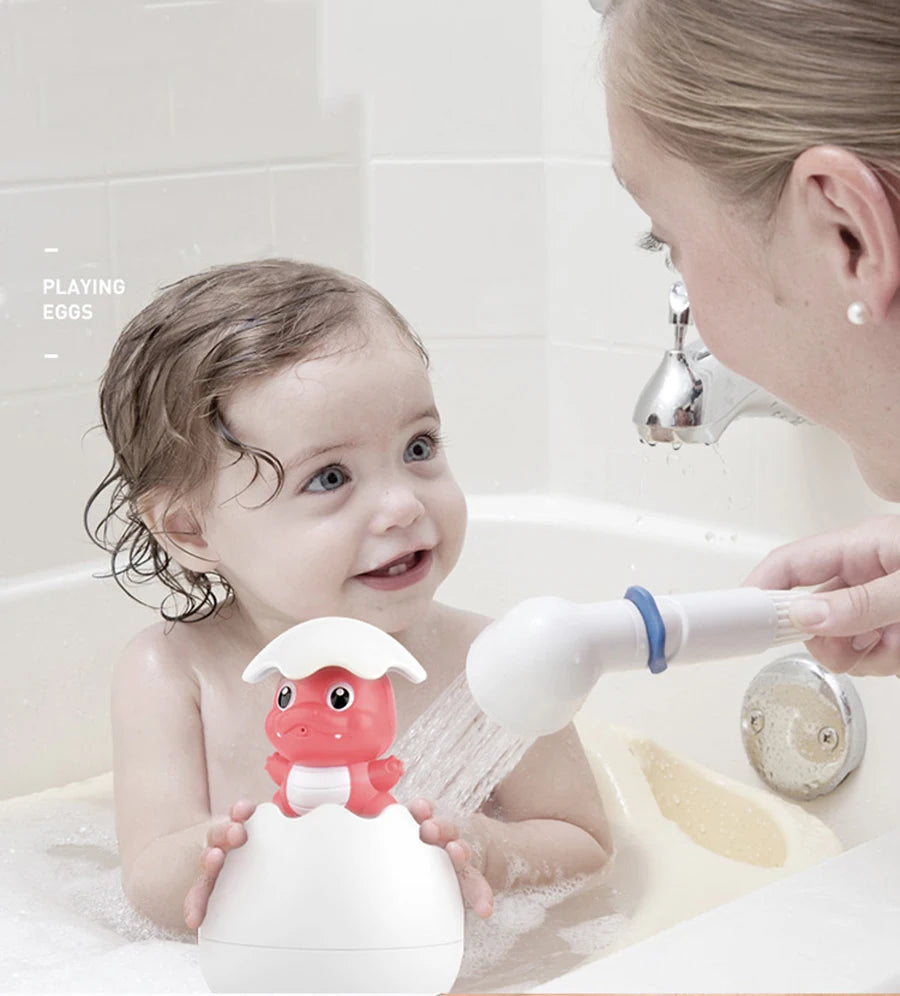 Kids Bath Toys Baby Cute Duck Penguin Egg Water Spray Sprinkler