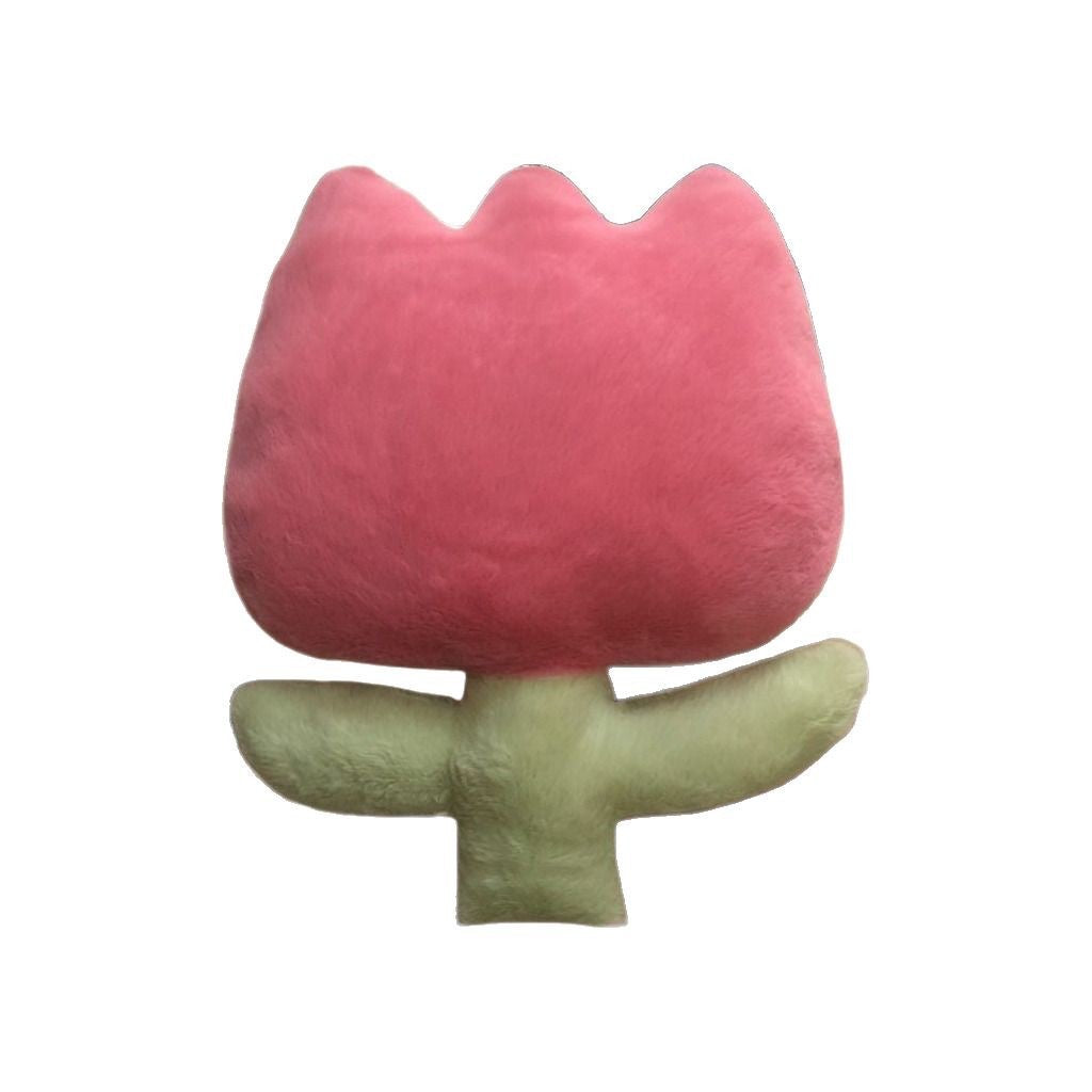 40CM Tulip Plush Flower Pillow Soft Plant Cushion Doll for Room Decor & Gifting